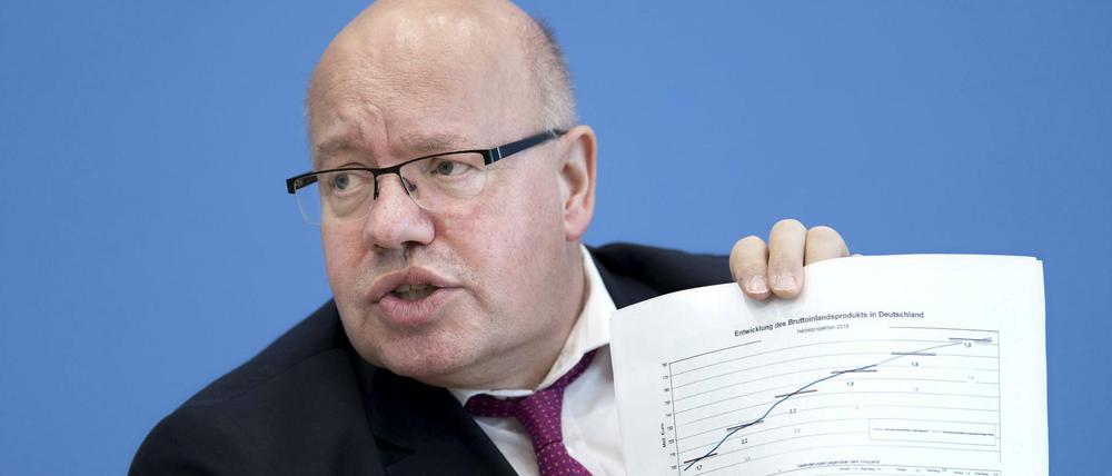 Peter Altmaier stellt am Donnerstag die aktuelle Wachstumsprognose vor. 