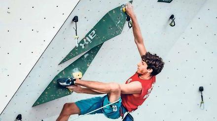 Alles im Griff. Stephan Vogt ist einer der erfolgreichsten Berliner Kletterer. Das zeigte er auch bei den ersten deutschen Meisterschaften im Olympic Combined im Juli in Augsburg. 