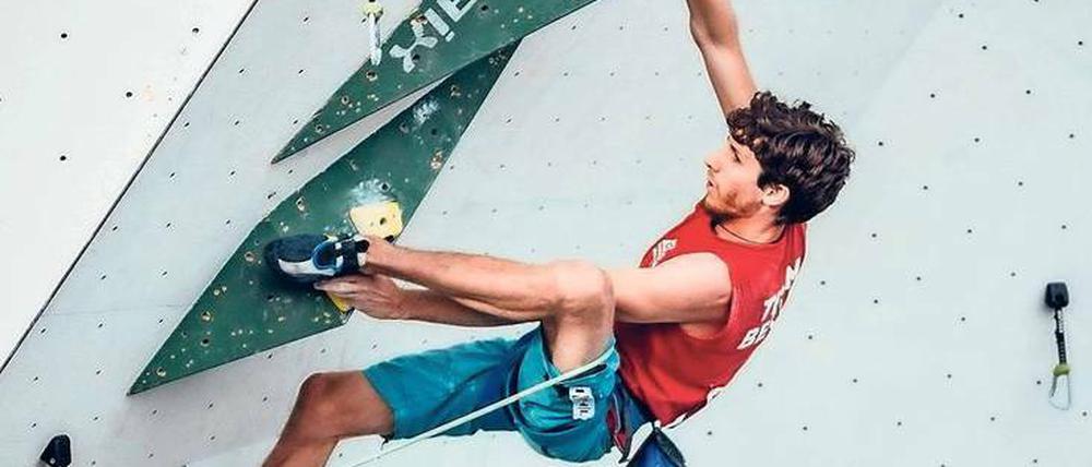 Alles im Griff. Stephan Vogt ist einer der erfolgreichsten Berliner Kletterer. Das zeigte er auch bei den ersten deutschen Meisterschaften im Olympic Combined im Juli in Augsburg. 