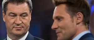 Schwarz-Grün? Markus Söder, Ministerpräsident von Bayern, und Ludwig Hartmann, Spitzenkandidat der Grünen. 