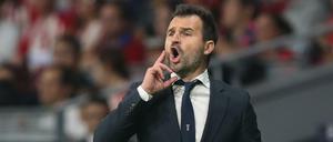 Brügges Trainer Ivan Leko, hier im Champions-League-Spiel gegen Atletico Madrid. 