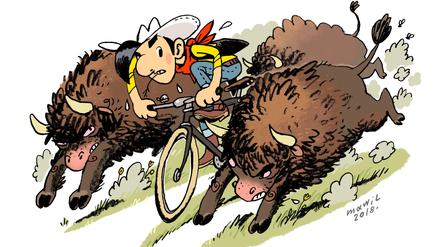Wilder Westen: Eine Szene aus „Lucky Luke sattelt um“.