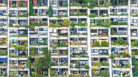Der Wohnpark Alt-Erlaa in Wien entstand Mitte der siebziger Jahre als Gemeinnützige Wohnungsaktiengesellschaft.