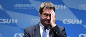 Markus Söder bei einer Wahlkampfveranstaltung in Ingolstadt.