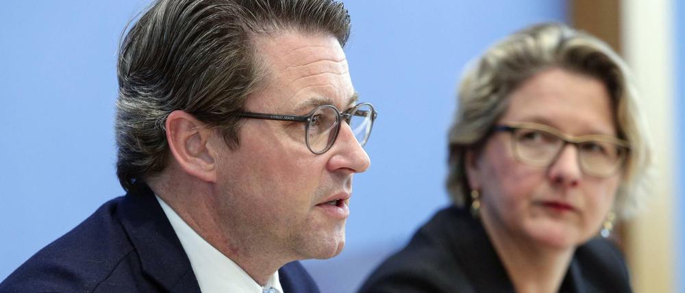 Seit' an Seit'? Verkehrsminister Andreas Scheuer und Umweltministerin Svenja Schulze.