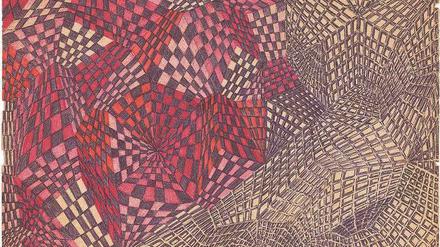 Zeichnungen wie „Insomnia Drawing (17)“ dienen Teresa Burga als Vorlage für ihre Wandarbeiten.