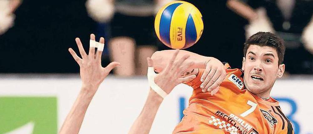 Zurück in Berlin. Nicolas Le Goff spielt nach zwei Jahren in Italien und der Türkei wieder für die Volleys.