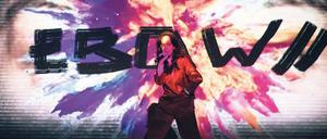 Die Rapperin Ebow in „Revolt. She said. Revolt again / Mar-a-Lago“ am Berliner Ensemble.