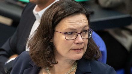 Die Besetzung des GIZ-Vorstandes könnte für SPD-Chefin Andrea Nahles (SPD) zur Krise werden.