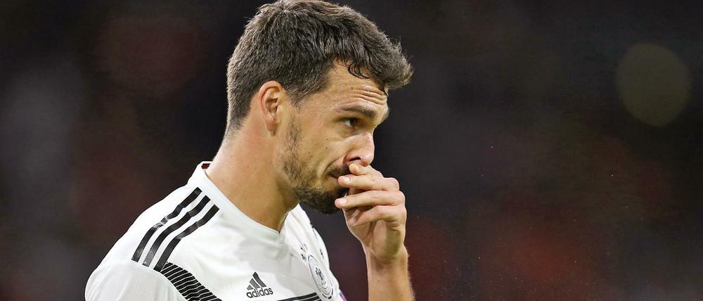 Verschnupft. Mats Hummels geigte der Presse seine Meinung.