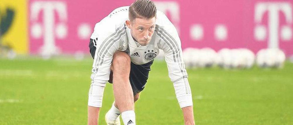Im Startblock. Mark Uth hat vermutlich nicht damit gerechnet, dass er überhaupt noch mal zur Nationalelf darf.