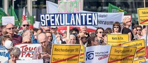 Demonstration gegen "Mietenwahnsinn" in Berlin 