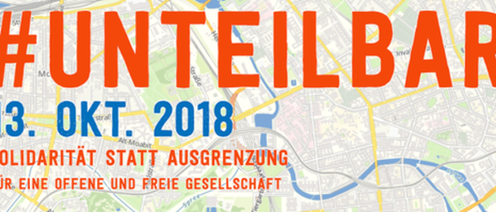 Start um zwölf Uhr am Alexanderplatz: Die Route der #unteilbar-Demonstration.