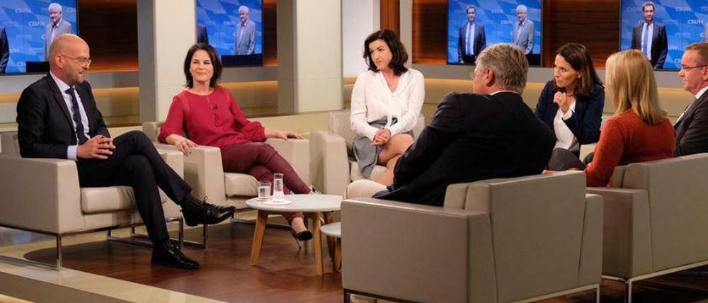 Erklärversuche: Die Runde bei "Anne Will" nach der Bayernwahl.
