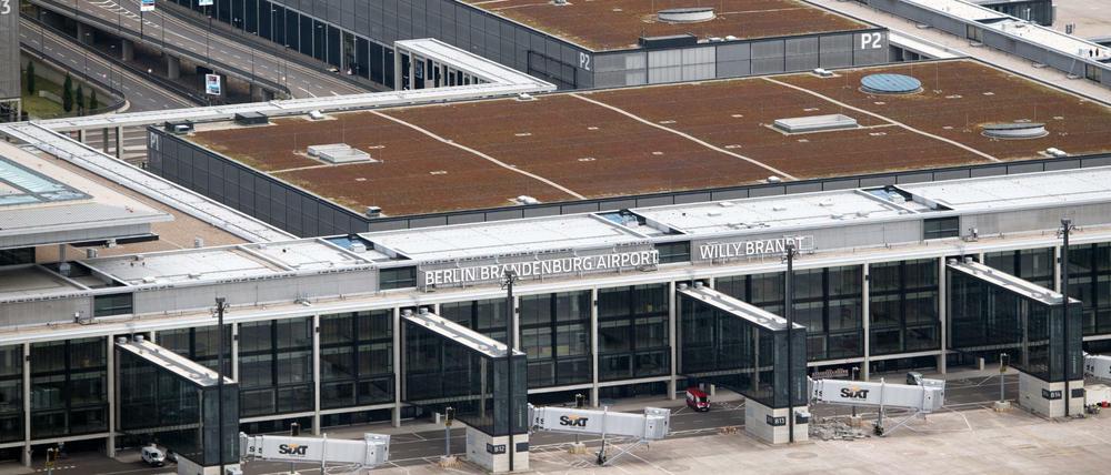 Blick auf den Hauptstadtflughafen BER.