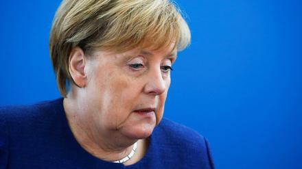 Die Kanzlerin Angela Merkel nach der Bayern-Wahl. REUTERS/Fabrizio Bensch