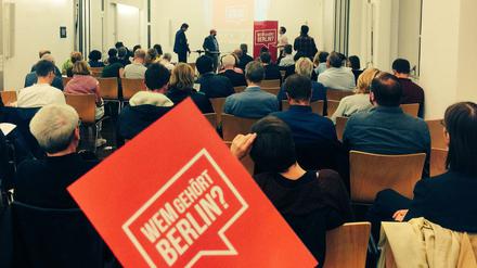 Diskussion zu "Wem gehört Berlin?" im Tagesspiegel-Haus.