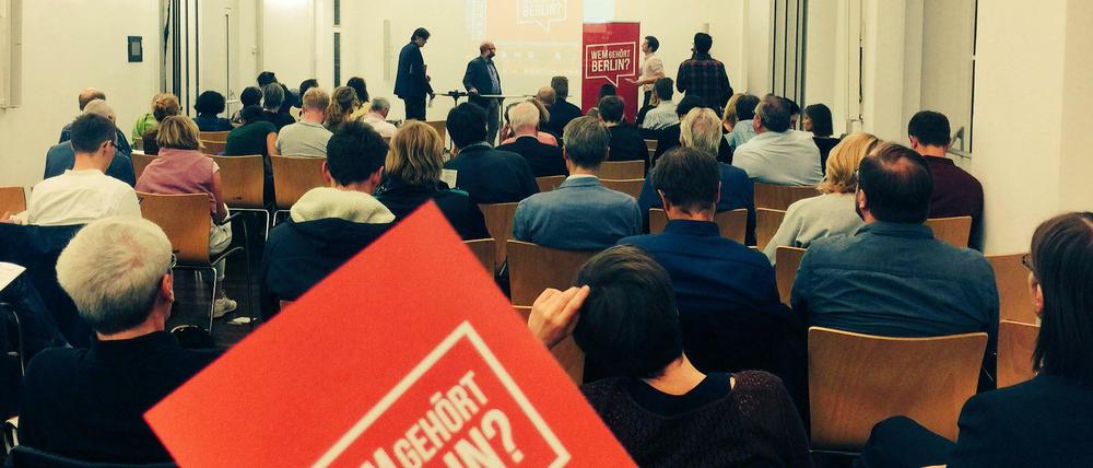 Diskussion zu "Wem gehört Berlin?" im Tagesspiegel-Haus.