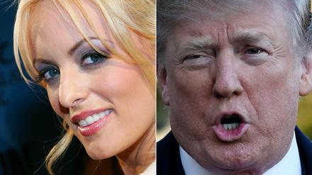 Juristisch im Clinch: Stormy Daniels und US-Präsident Donald Trump 