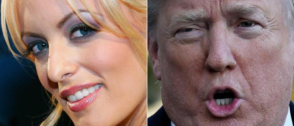 Juristisch im Clinch: Stormy Daniels und US-Präsident Donald Trump 