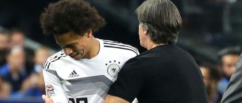 Mut wird belohnt. Joachim Löw vertraute auf Leroy Sané und Co.