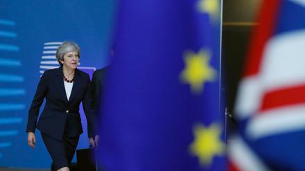 Großbritanniens Premierministerin Theresa May bei ihrer Ankunft zum EU-Gipfel