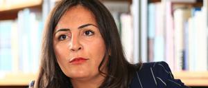Düzen Tekkal diskutiert mit Ahmad Mansour im Tagesspiegel-Haus über die Einwanderungsgesellschaft.