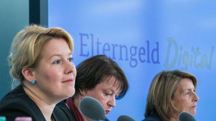 Franziska Giffey stellte am Dienstag das digitale Antragsverfahren für die Auszahlung des Elterngelds vor. 