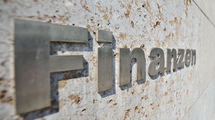 Eingang des Bundesministeriums für Finanzen.