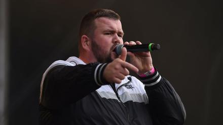 Jan „Monchi“ Gorkow von der Band Feine Sahne Fischfilet.