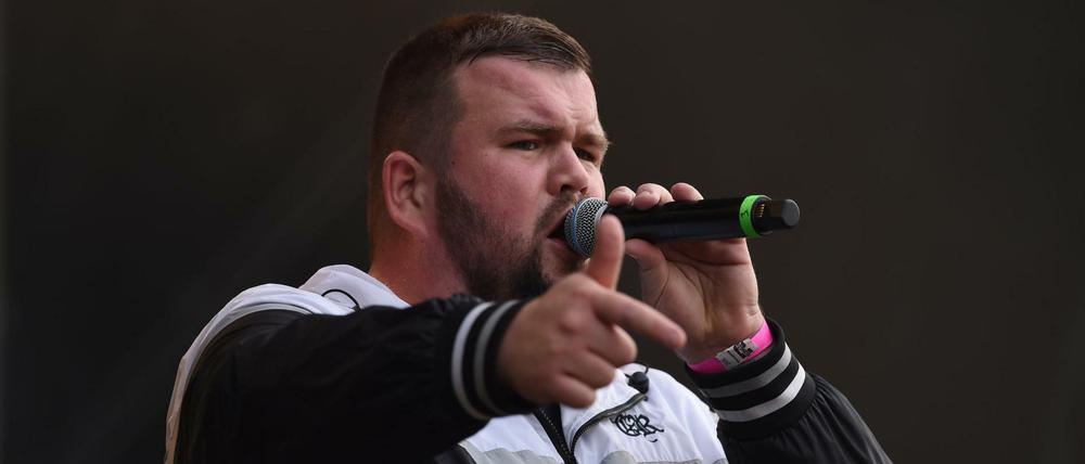 Jan „Monchi“ Gorkow von der Band Feine Sahne Fischfilet.