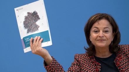 Marlene Mortler, Drogenbeauftragte der Bundesregierung, stellt den Drogen- und Suchtbericht 2018 vor.
