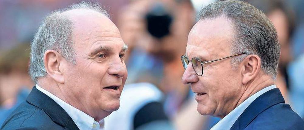 Sind sich einig: Uli Hoeneß (l.) und Karl-Heinz Rumenigge.