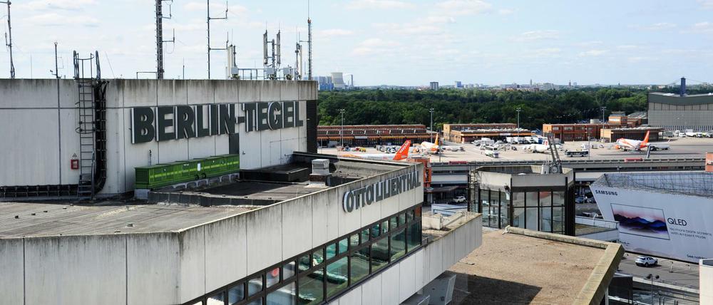Der Flughafen Tegel in Berlin-Reinickendorf.