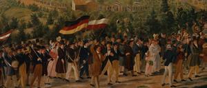 Freiheitsrausch. Schwarz-Rot-Gold beim Hambacher Fest 1832.