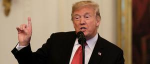 US-Präsident Donald Trump hat Mexiko aufgefordert, den "Ansturm" von Migranten zu stoppen.