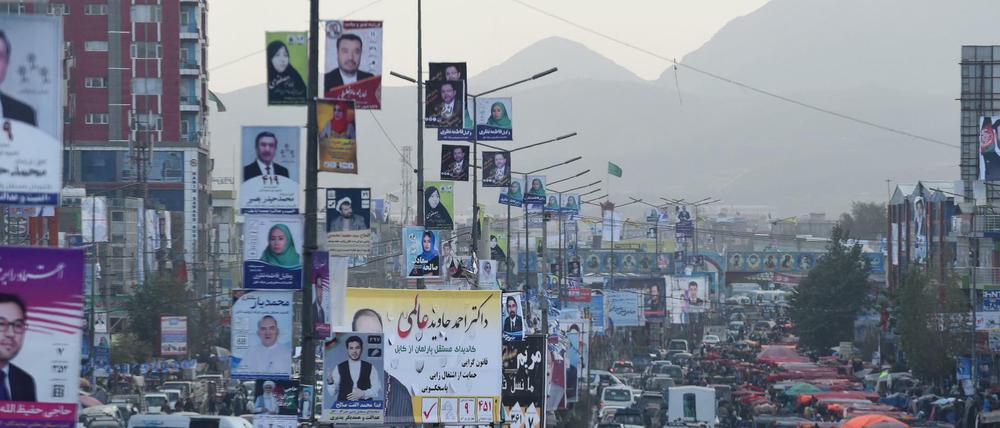 Wahlkampf in der afghanischen Hauptstadt Kabul.