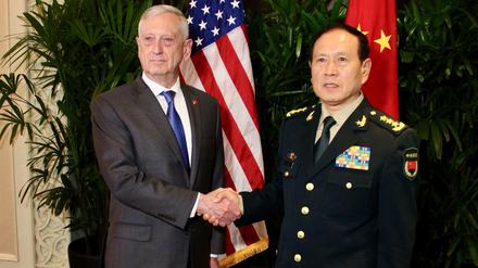 Verteidigungsminister Jim Mattis und Wei Fenghe. 