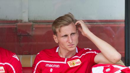 Joshua Mees (rechts) könnte es bei Union am Sonntag zum ersten Mal nach seiner Muskelverletzung wieder in den Kader schaffen. 
