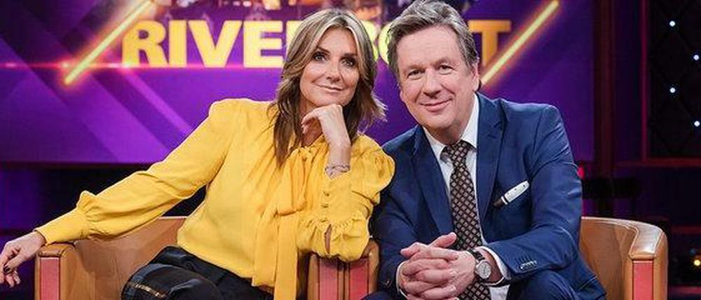 Zurück auf der MDR-Talkcouch: Kim Fisher und Jörg Kachelmann.