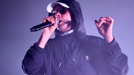 Trettmann beim Lollapalooza-Festival auf dem Gelände des Berliner Olympiaparks.