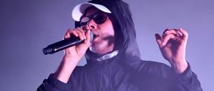 Trettmann beim Lollapalooza-Festival auf dem Gelände des Berliner Olympiaparks.