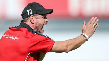 Mach mal lauter. Paderborns Trainer Steffen Baumgart weist am Sonntag seine Spieler gegen den 1. FC Union an.