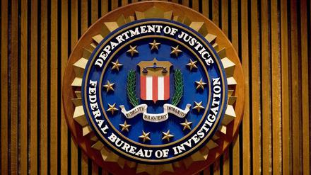 Das Logo der Justizbehörde der USA.