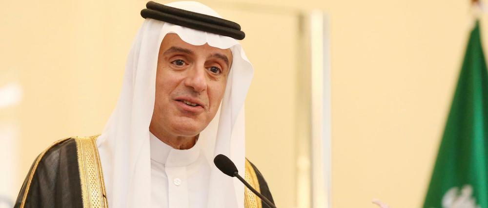 Saudi-Arabiens Außenminister Adel al-Dschubeir bei der Investorenkonferenz "Future Investment Initiative". 