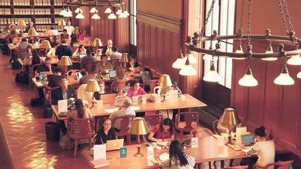 Bildung für alle: ein Lesesaal in der New York Public Library in Manhattan. 