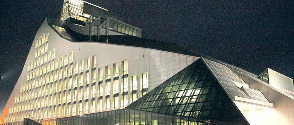 Die lettische Nationalbibliothek in Riga.