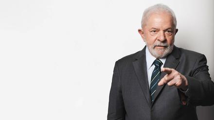 12.11.21, Friedrich-Ebert-Stiftung, Berlin. Ex-Präsident Brasiliens Lula (Luiz Inácio Lula da Silva). Nachdem die Anklage wegen Korruption fallen gelassen wurde, will er nun wieder zur Wahl antreten. 