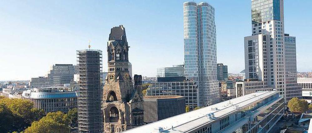 Die Skyline der Berliner City West.