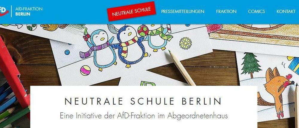 Mit dem Online-Portal will die AfD Lehrer AfD-kritische Lehrer ermitteln.